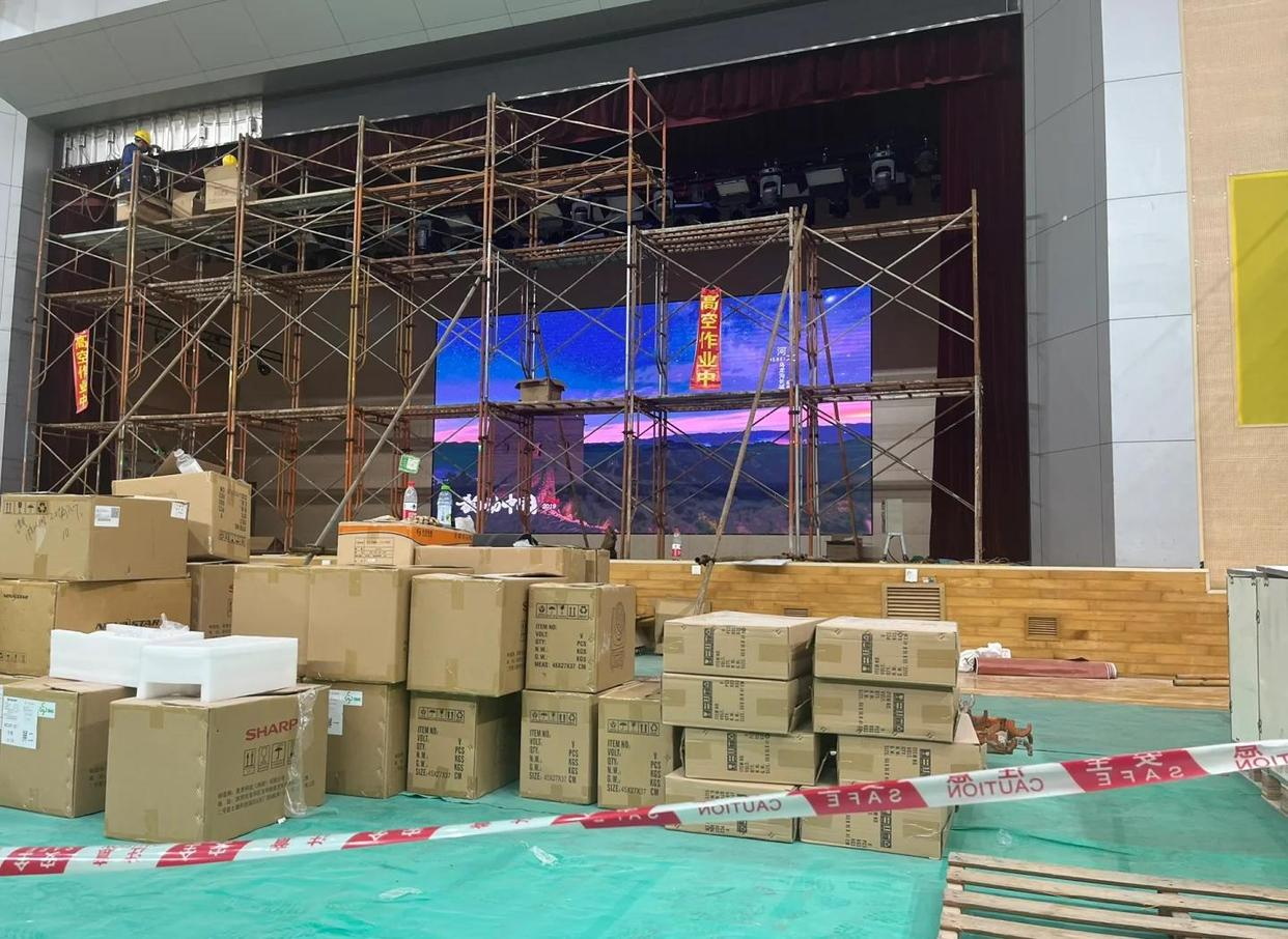恒彩光電LED顯示屏項目施工流程簡介